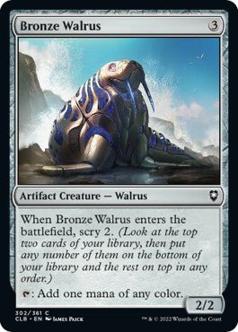 Bronze Walrus [CLB - 302] - Cartes Sportives Rive Sud
