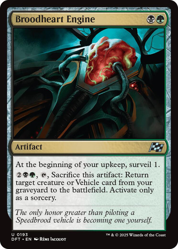 Broodheart Engine [DFT - 193] - Cartes Sportives Rive Sud