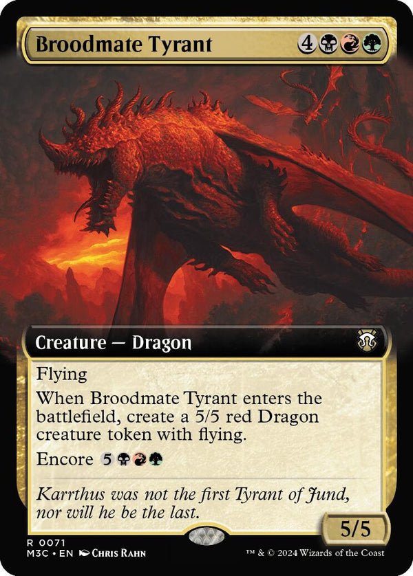 Broodmate Tyrant (Extended Art) [M3C - 71] - Cartes Sportives Rive Sud
