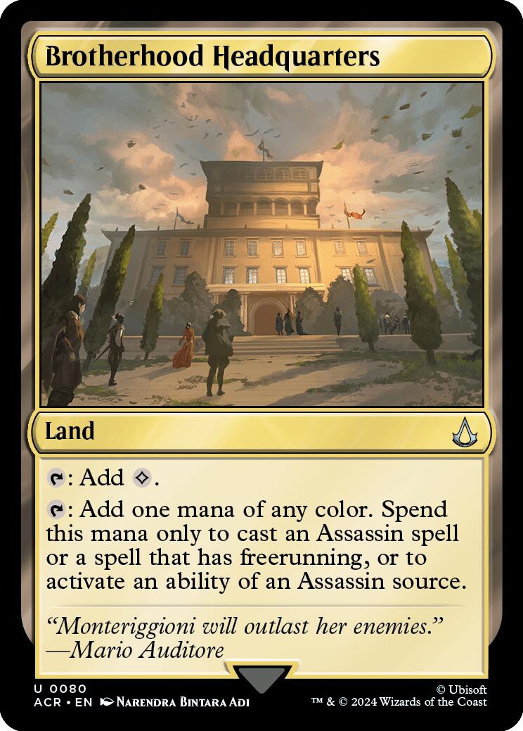Brotherhood Headquarters [ACR - 80] - Cartes Sportives Rive Sud