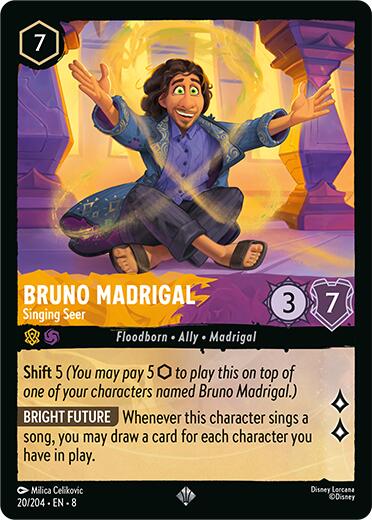 Bruno Madrigal - Singing Seer [8 - 20/204] - Cartes Sportives Rive Sud