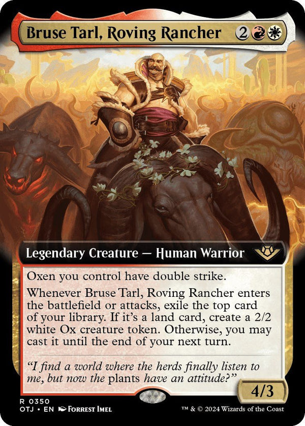 Bruse Tarl, Roving Rancher (Extended Art) [OTJ - 350] - Cartes Sportives Rive Sud