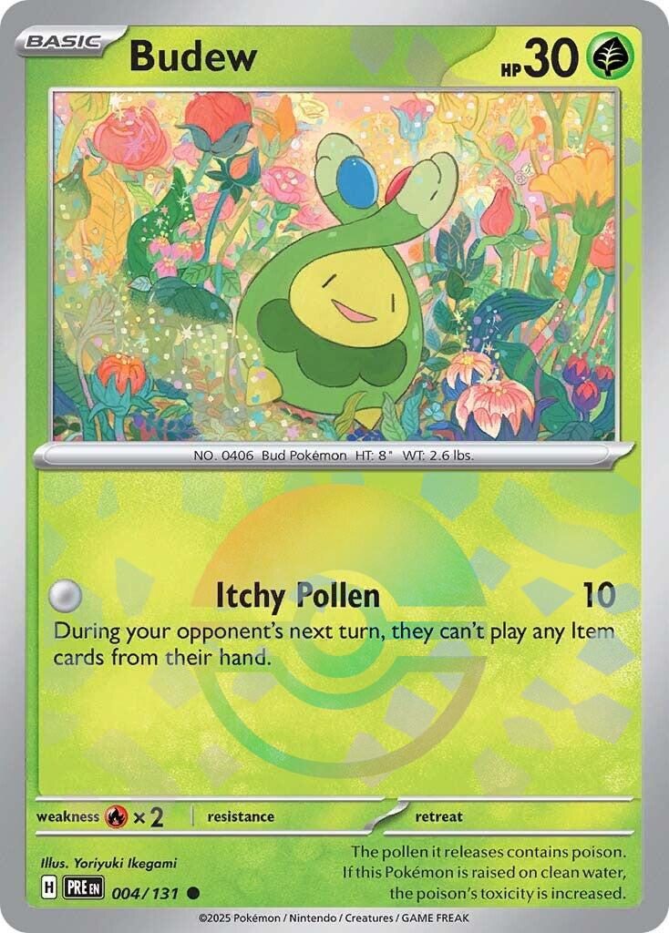 Budew (Poke Ball Pattern) [PRE - 004/131] - Cartes Sportives Rive Sud