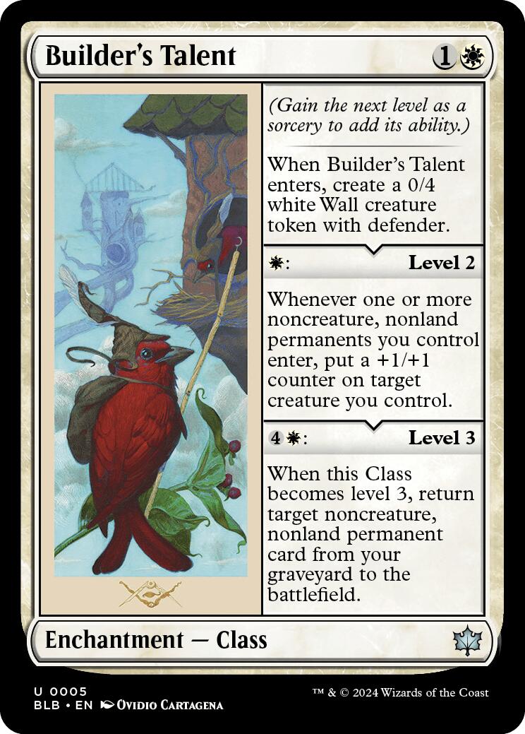 Builder's Talent [BLB - 5] - Cartes Sportives Rive Sud