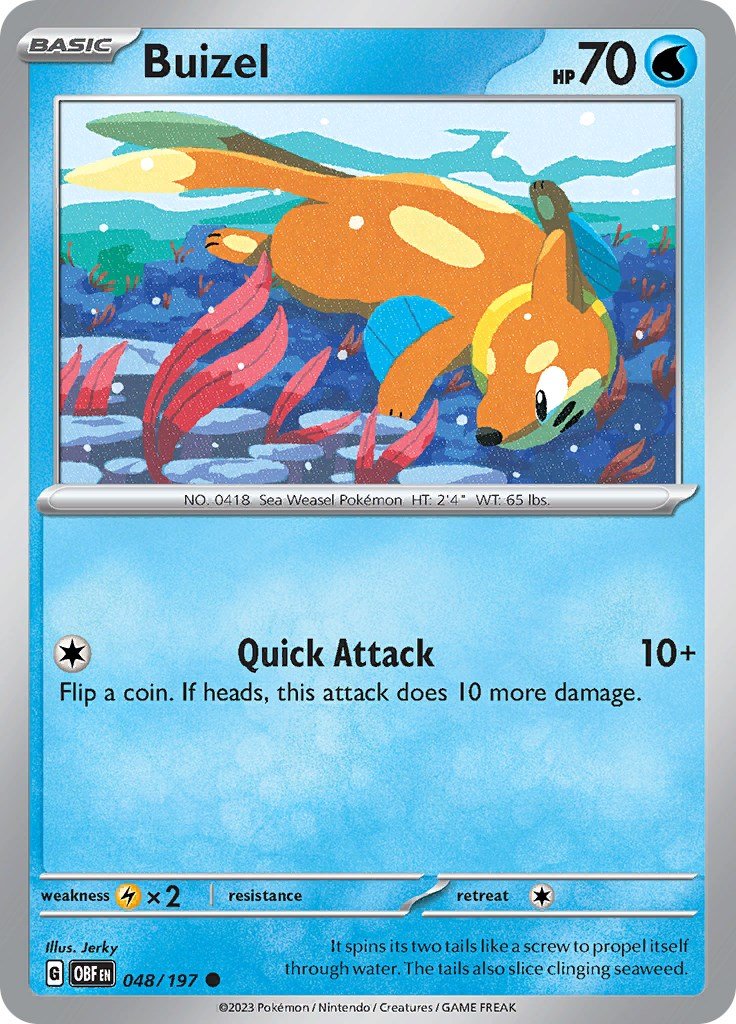 Buizel [OBF - 048/197] - Cartes Sportives Rive Sud