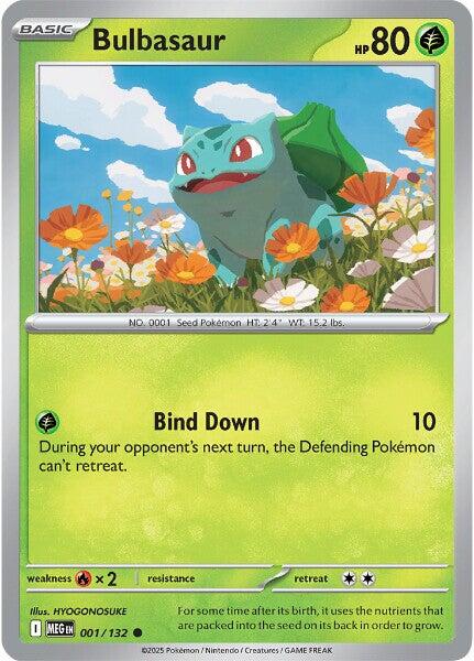 Bulbasaur - 001/132 [MEG - 001/132] - Cartes Sportives Rive Sud