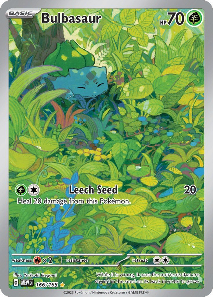 Bulbasaur - 166/165 [MEW - 166/165] - Cartes Sportives Rive Sud