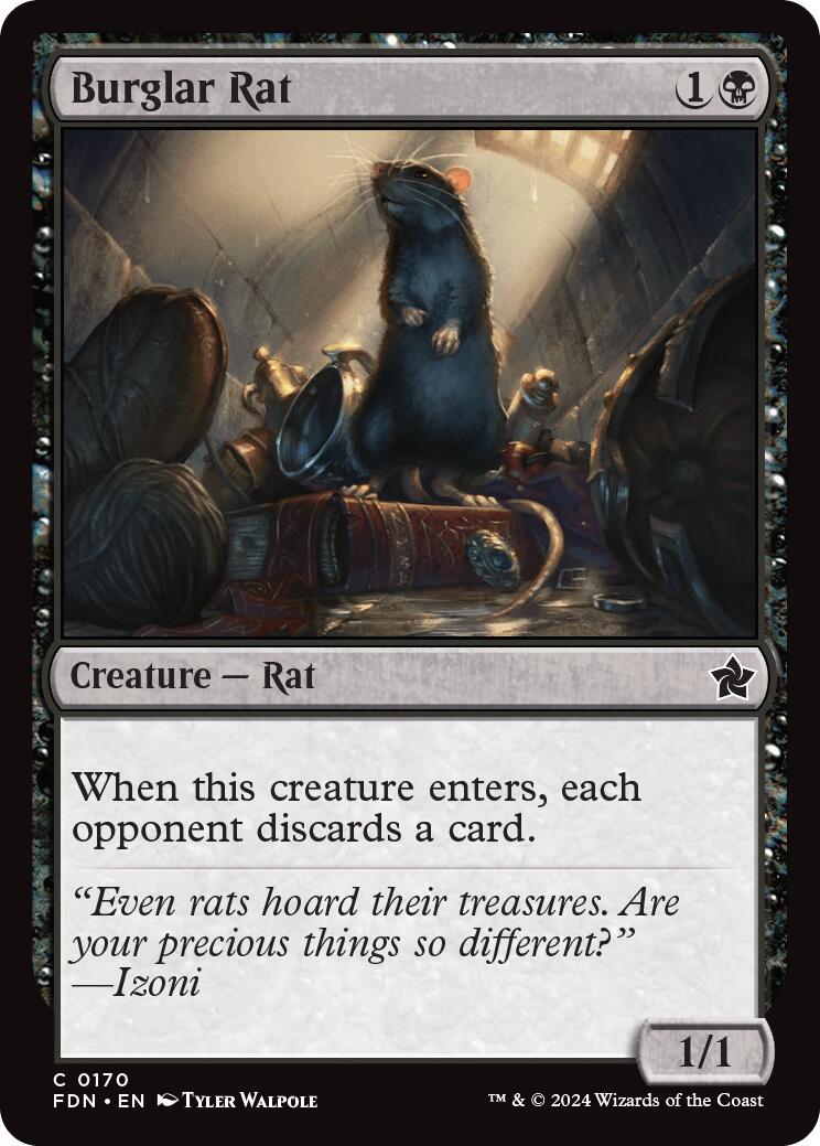 Burglar Rat [FDN - 170] - Cartes Sportives Rive Sud