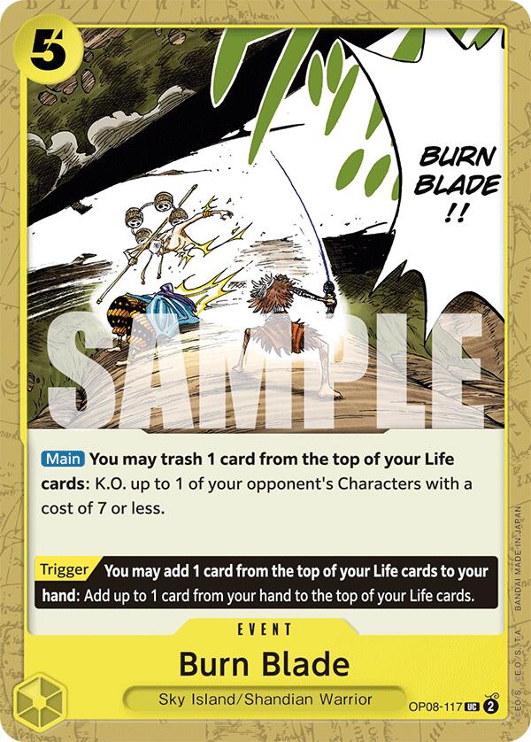 Burn Blade [OP08 - OP08 - 117] - Cartes Sportives Rive Sud
