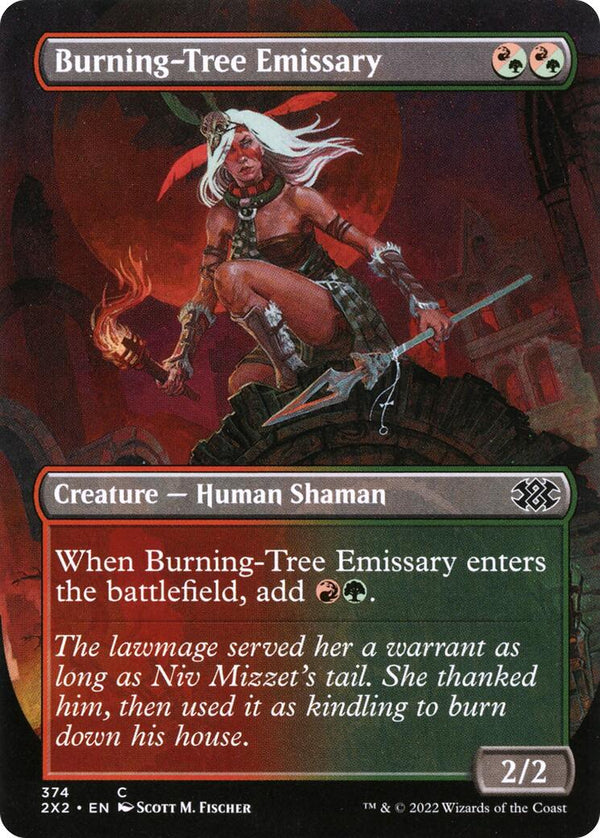 Burning - Tree Emissary (Borderless) [2X2 - 374] - Cartes Sportives Rive Sud
