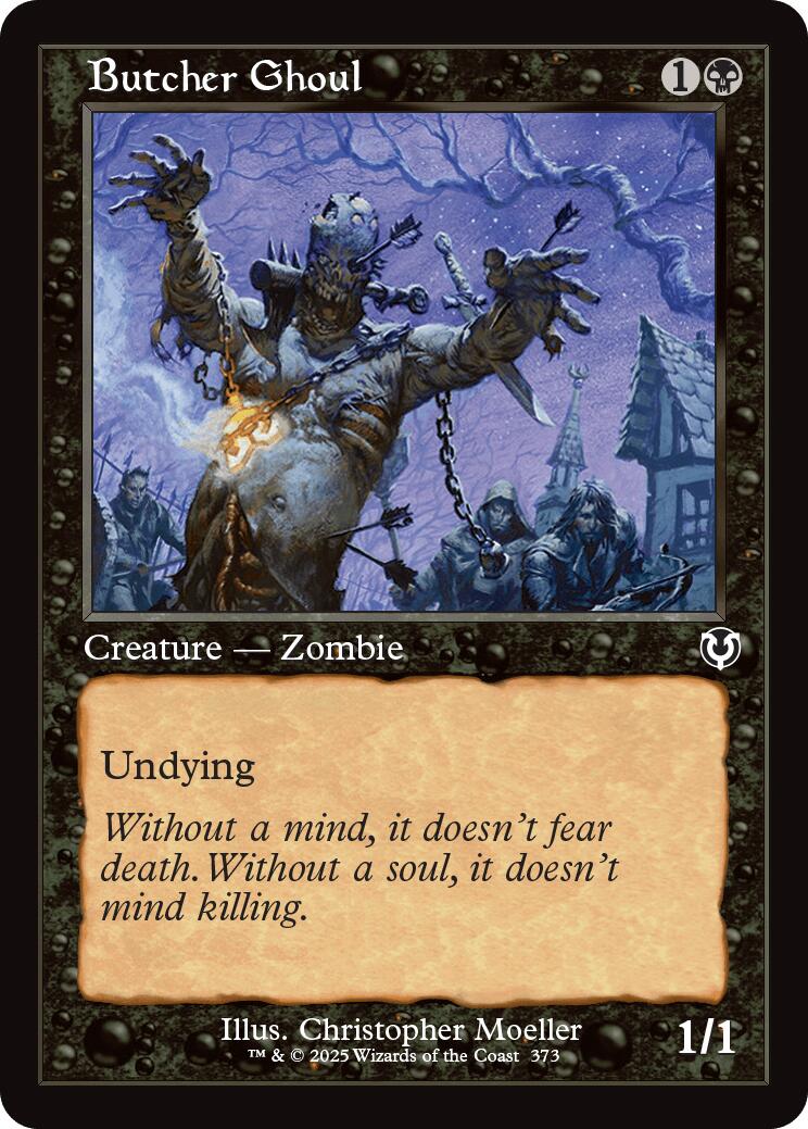 Butcher Ghoul (Retro Frame) [INR - 373] - Cartes Sportives Rive Sud