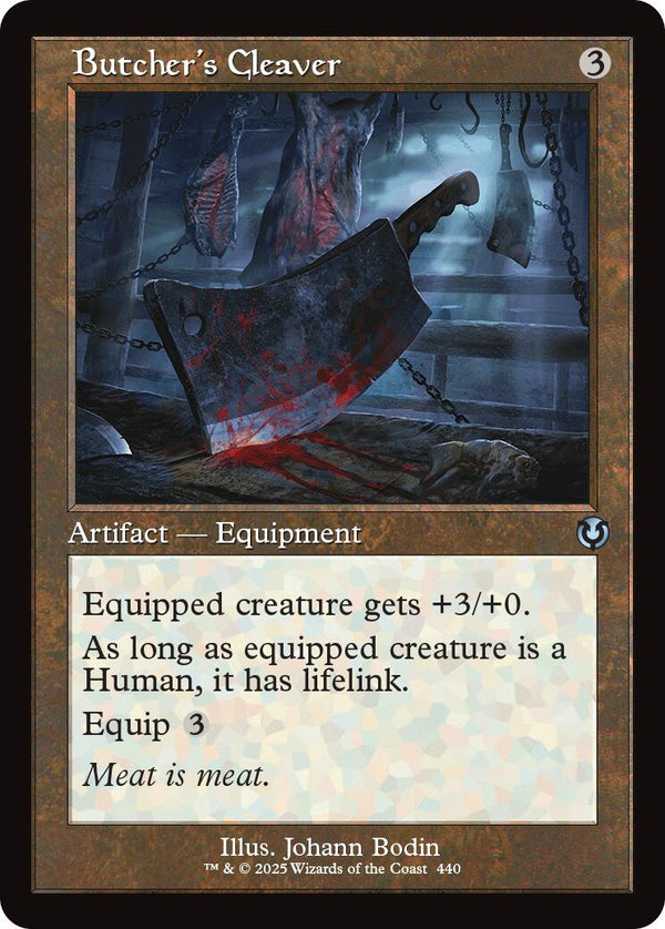 Butcher's Cleaver (Retro Frame) [INR - 440] - Cartes Sportives Rive Sud