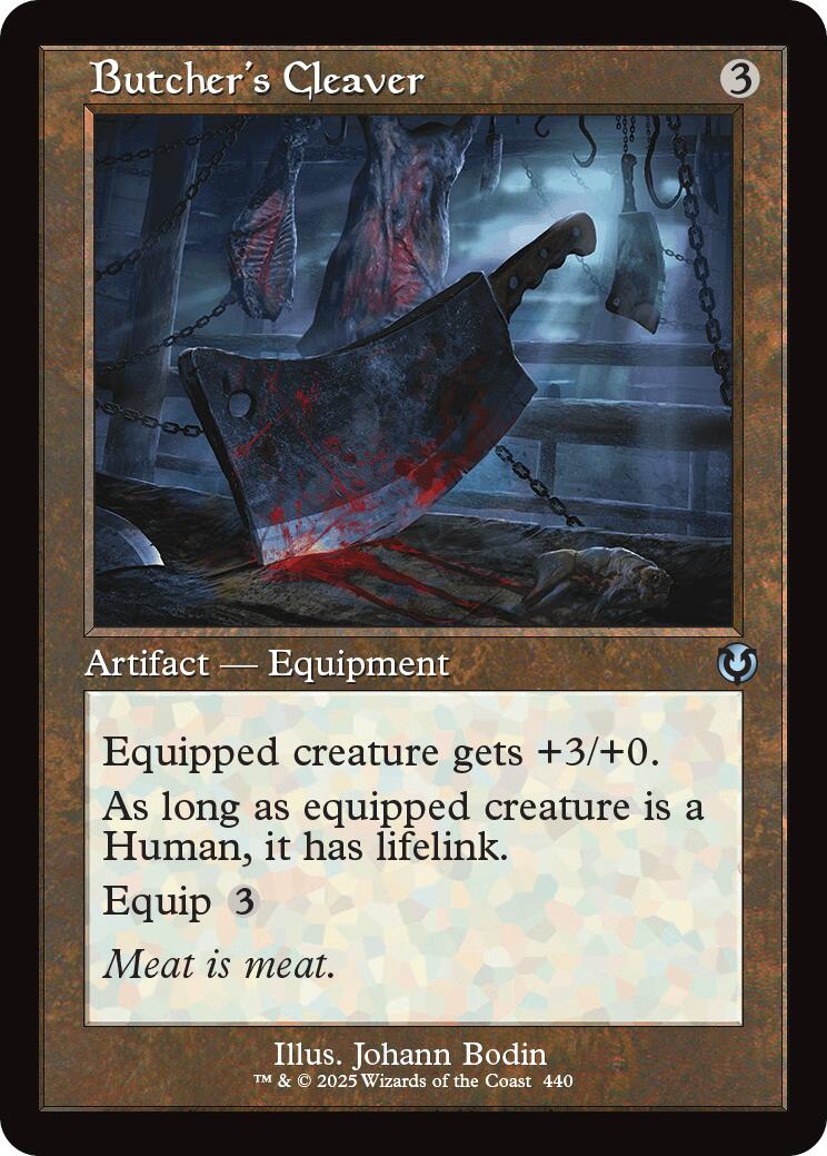 Butcher's Cleaver (Retro Frame) [INR - 440] - Cartes Sportives Rive Sud