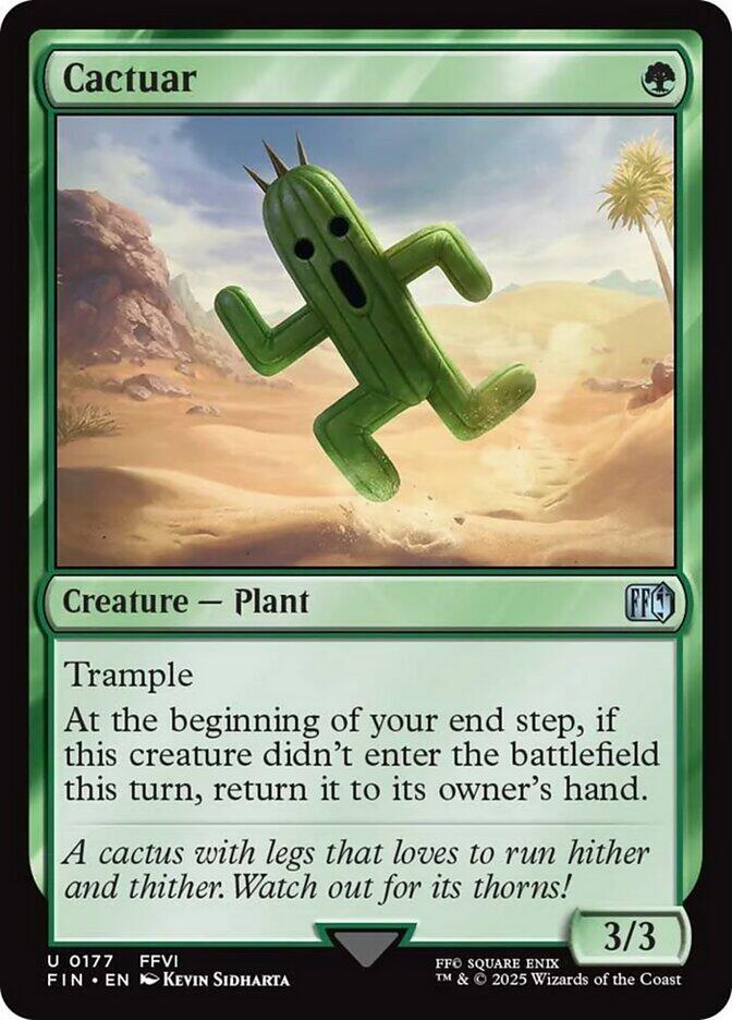 Cactuar [FIN - 177] - Cartes Sportives Rive Sud