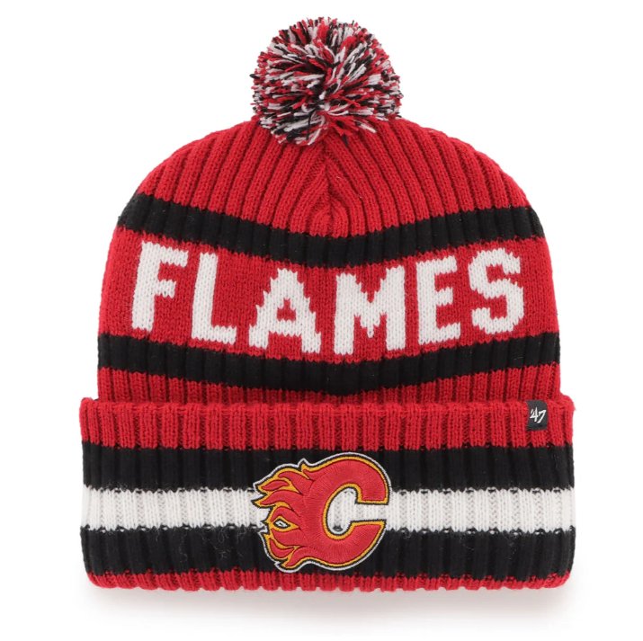 Calgary Flames 47Brand Bering Cuff Knit Red - Cartes Sportives Rive Sud