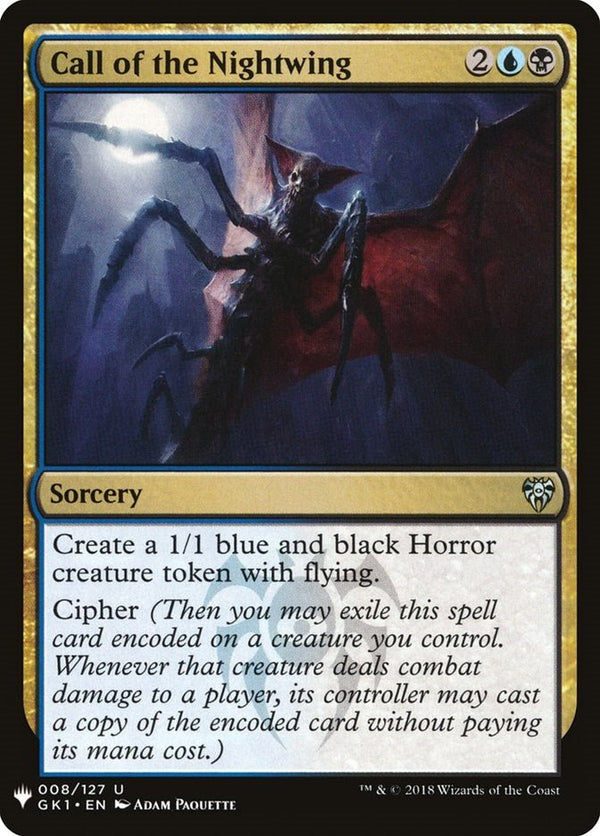 Call of the Nightwing (GK1) [LIST - 8] - Cartes Sportives Rive Sud