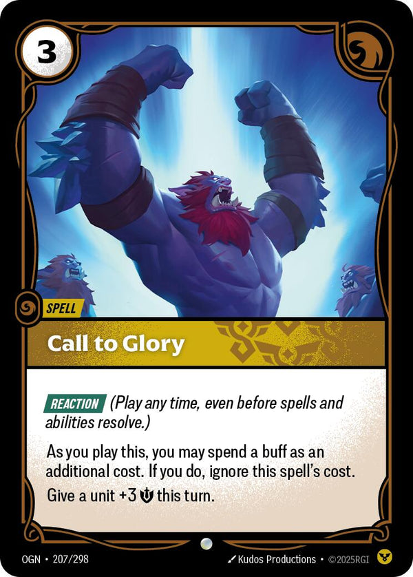 Call to Glory [OGN - 207/298] - Cartes Sportives Rive Sud