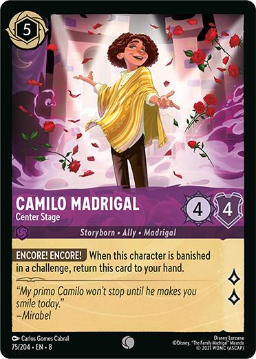 Camilo Madrigal - Center Stage [8 - 75/204] - Cartes Sportives Rive Sud