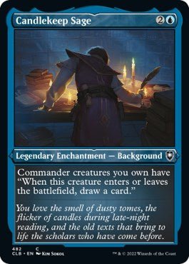 Candlekeep Sage (Foil Etched) [CLB - 482] - Cartes Sportives Rive Sud