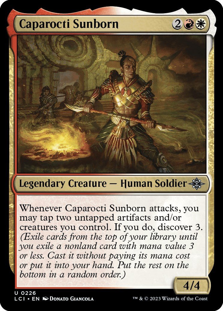 Caparocti Sunborn [LCI - 226] - Cartes Sportives Rive Sud