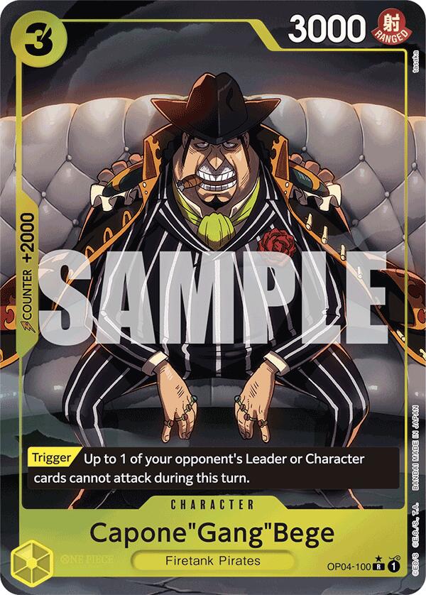 Capone"Gang"Bege (OP04 - 100) (Alternate Art) [PRB - 01 - OP04 - 100] - Cartes Sportives Rive Sud