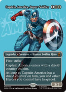 Captain America, Super-Soldier (Borderless) (0352) [MSH - 352] - Cartes Sportives Rive Sud