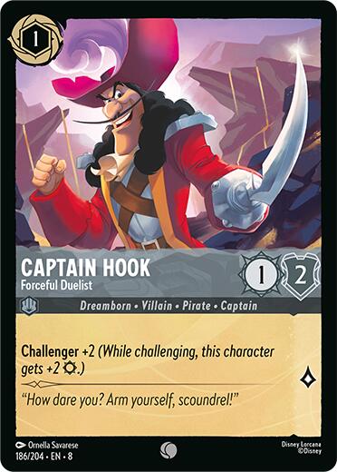 Captain Hook - Forceful Duelist [8 - 186/204] - Cartes Sportives Rive Sud