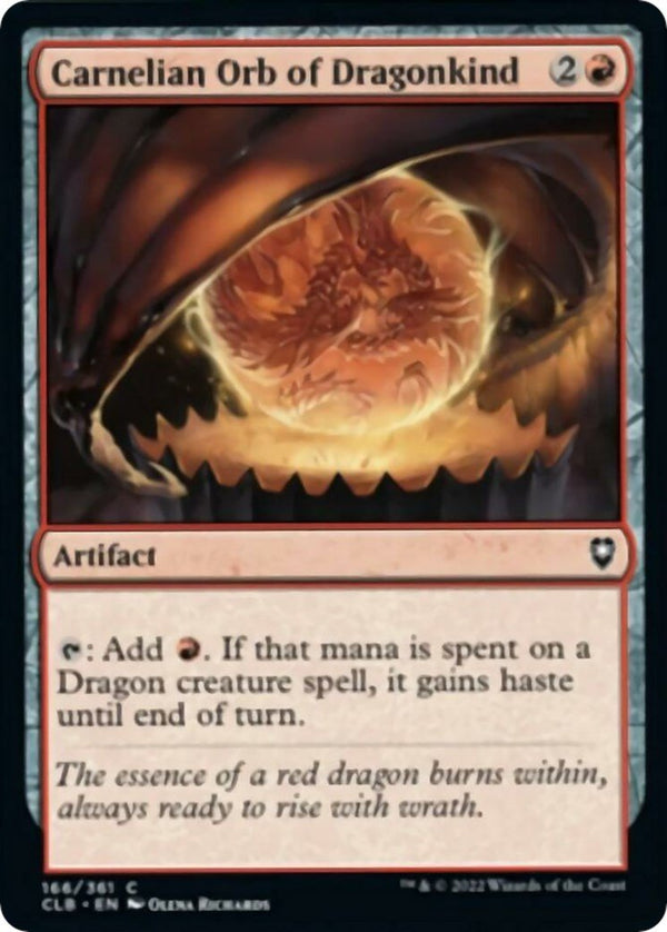 Carnelian Orb of Dragonkind [CLB - 166] - Cartes Sportives Rive Sud