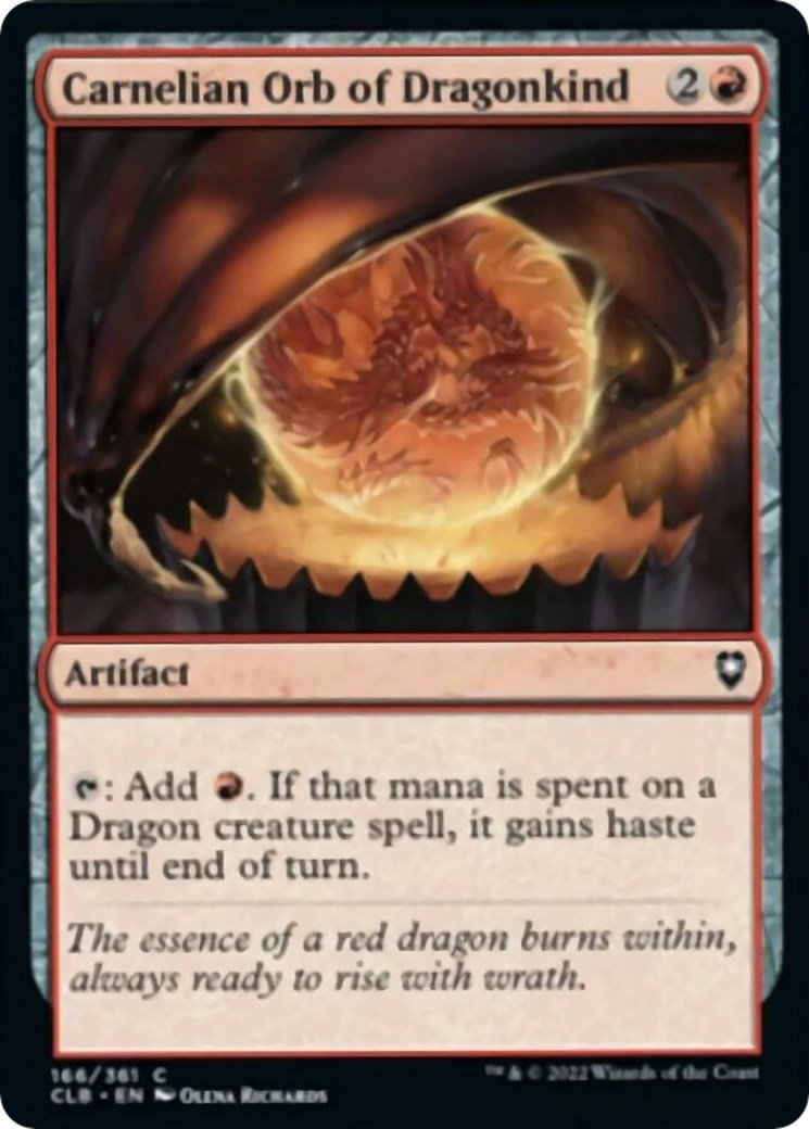 Carnelian Orb of Dragonkind [CLB - 166] - Cartes Sportives Rive Sud
