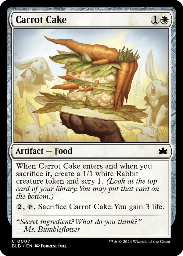 Carrot Cake [BLB - 7] - Cartes Sportives Rive Sud