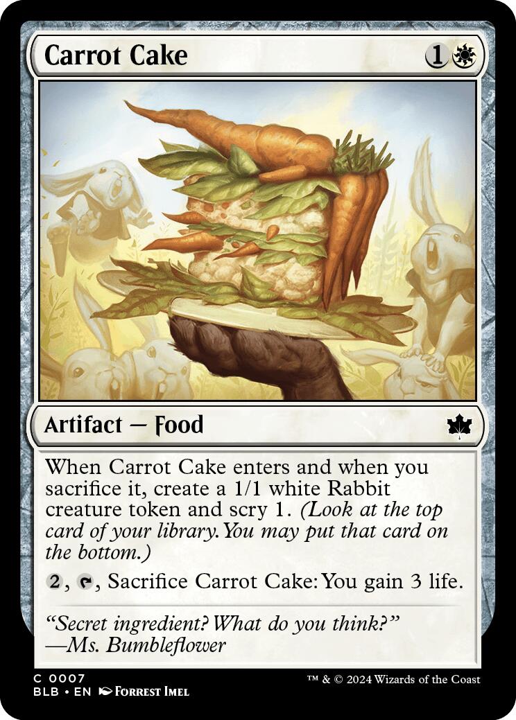 Carrot Cake [BLB - 7] - Cartes Sportives Rive Sud