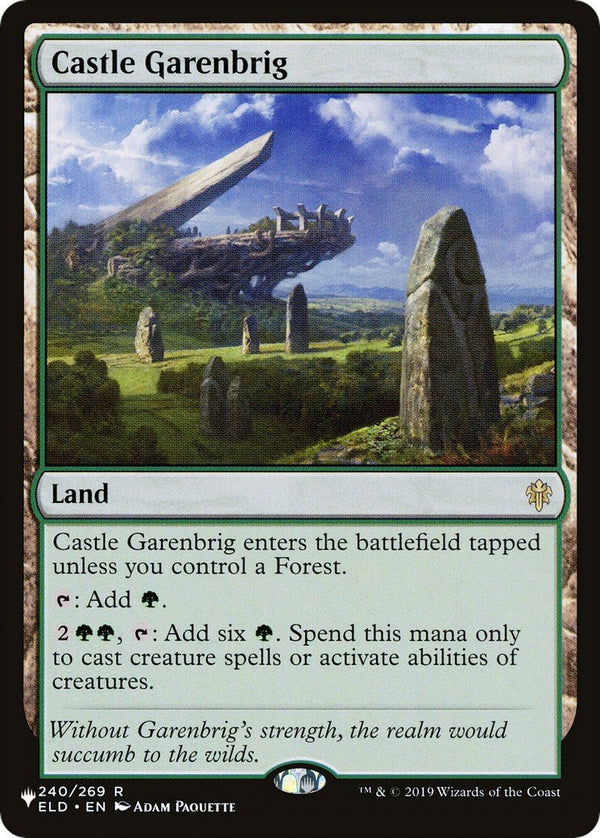 Castle Garenbrig [LIST - 240/269] - Cartes Sportives Rive Sud