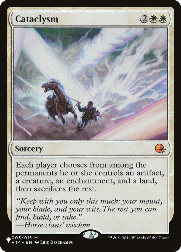 Cataclysm [LIST - 003/015] - Cartes Sportives Rive Sud