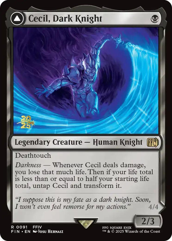 Cecil, Dark Knight [PRE - 91] - Cartes Sportives Rive Sud