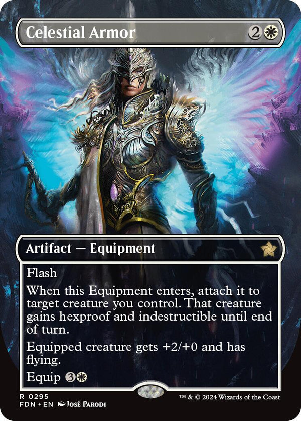 Celestial Armor (Borderless) [FDN - 295] - Cartes Sportives Rive Sud