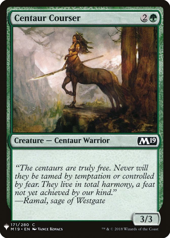 Centaur Courser [LIST - 171] - Cartes Sportives Rive Sud