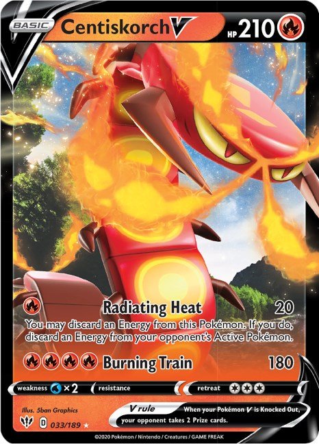 Centiskorch V [SWSH03 - 033/189] - Cartes Sportives Rive Sud