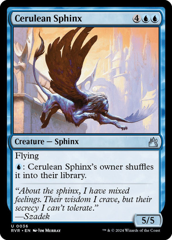 Cerulean Sphinx [RVR - 36] - Cartes Sportives Rive Sud