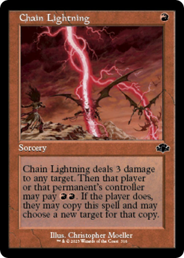 Chain Lightning (Retro Frame) [DMR - 316] - Cartes Sportives Rive Sud