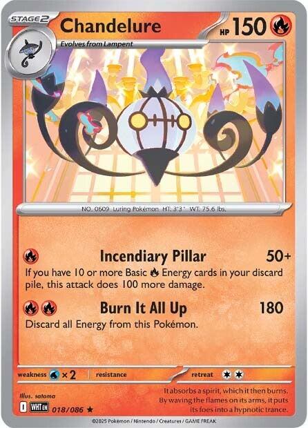 Chandelure [WHT - 018/086] - Cartes Sportives Rive Sud
