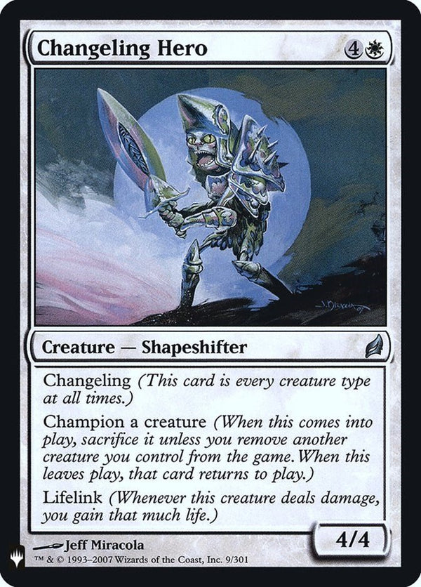 Changeling Hero [LIST - 9] - Cartes Sportives Rive Sud