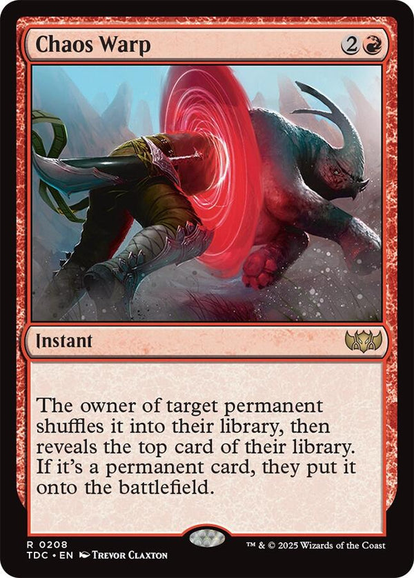 Chaos Warp [TDC - 208] - Cartes Sportives Rive Sud