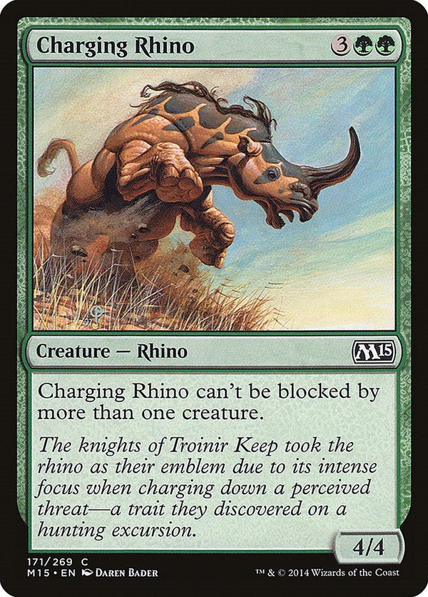 Charging Rhino [M15 - 171] - Cartes Sportives Rive Sud