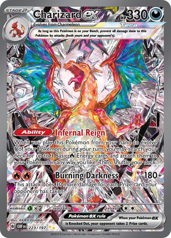 Charizard ex - 223/197 [OBF - 223/197] - Cartes Sportives Rive Sud