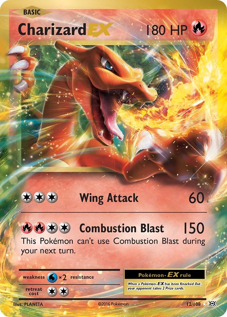 Charizard EX [EVO - 12/108] - Cartes Sportives Rive Sud
