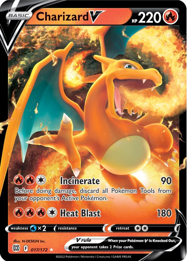 Charizard V [SWSH09 - 017/172] - Cartes Sportives Rive Sud