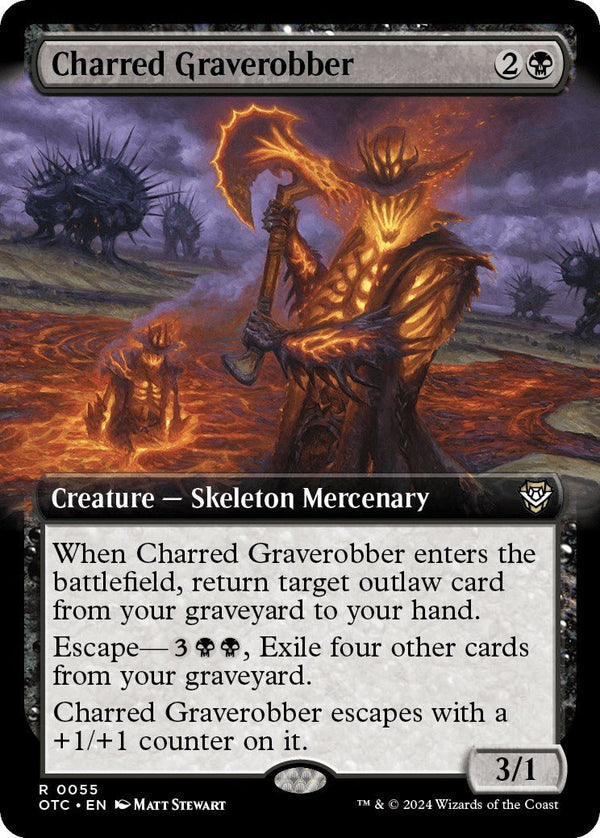Charred Graverobber (Extended Art) [OTC - 55] - Cartes Sportives Rive Sud