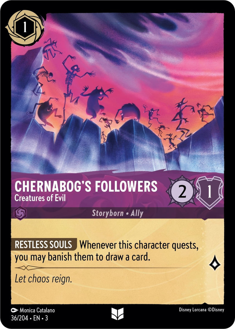 Chernabog's Followers - Creatures of Evil [3 - 36/204] - Cartes Sportives Rive Sud