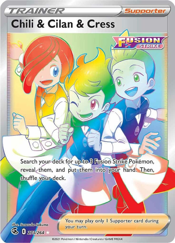 Chili & Cilan & Cress (Secret) [SWSH08 - 273/264] - Cartes Sportives Rive Sud