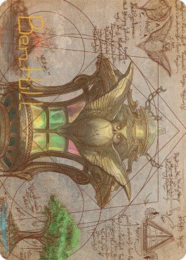 Chromatic Lantern Art Card (Gold - Stamped Signature) [ASBRO - 57] - Cartes Sportives Rive Sud